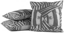 Load image into Gallery viewer, "Mirrored" in Gray- 18" x 18" pillow