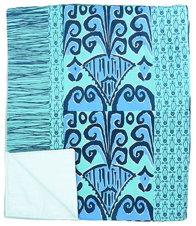 Zaire Ikat Quilted Throw