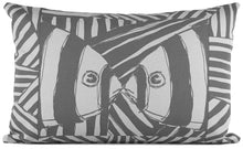 Load image into Gallery viewer, &quot;Mirrored&quot; in Gray- 16&quot; x 24&quot; pillow
