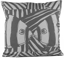 Load image into Gallery viewer, &quot;Mirrored&quot; in Gray- 18&quot; x 18&quot; pillow
