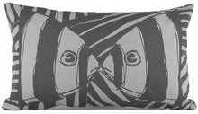 Load image into Gallery viewer, &quot;Mirrored&quot; in Gray- 12&quot; x 20&quot; pillow
